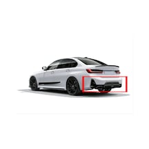 Autogp Bmw G20 Lci 3.40 Arka Difüzör Ve Egzoz Ucu Seti Siyah 2022+ Cmbmg20l3d