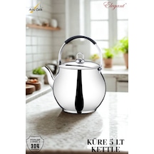 5 Lt. Küre Silikonlu Üstten Tutmalı Kettle Çelik