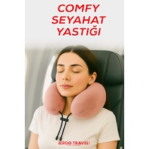 Viscofoam Comfy Ortopedik Seyahat Yastığı Visco Boyun Destekli Seyahat Yastığı - Somon | Ergo Travel