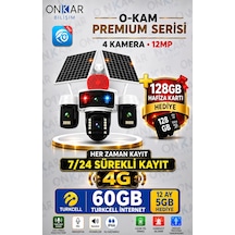 1 Yıl Turkcell Ve 128 Gb Hafıza Kartlı Premium 4g-336 Solar Güvenlik Kamerası
