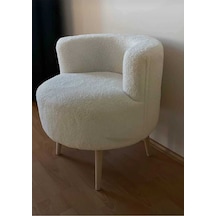 Tekli Berjer,makyaj Önü Pufu,çay Seti Tekli Koltuk, Berjer Salon, Balkon, Ofis , Şark Köşesi Beyaz