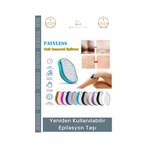 Epilasyontaşı Nano Kristal Acısız Tüy Alıcı Peeling Etkili Yeniden Kullanılabilir Epilasyon Taşı
