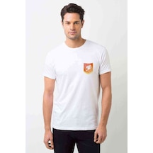 Anime Fairy Tail Glass Guild Emblem Baskılı Beyaz Erkek Tshirt (531002071)