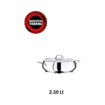 Safinox Bella Çelik 18x10 Cm 2.50 Lt Basık İndiksiyon Çelik Tencere - Gri