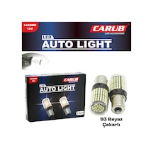 12v 93 Ampul 144 Led Şeffaf Beyaz Çakarlı Ampul 144 Led