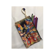 One Piece Desenli Tasarım Bez Kalemlik-cüzdan Diğer