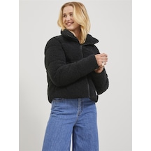 Jjxx Bayan Siyah Renk Peluş Mont 12240601 Siyah