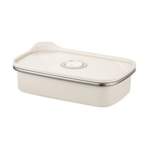 Ulzyvf Gıda Kutusu - Hava Geçirmez Saklama Kabı 3200ml Krem-beyaz Krem - Beyaz