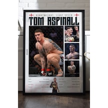 Tom Aspinall Siyah Ahşap Çerçeveli Poster, Dekoratif Dövüş Duvar Tablosu