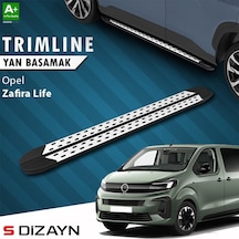 S-dizayn Opel Zafira Life Uzun Şase Trimline Gri Yan Basamak 248 Cm 2020 Üzeri