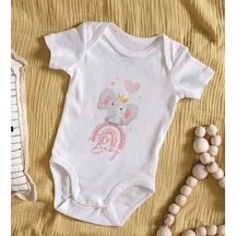 Bitmeyenkartus Bk Kids Baby Tasarımlı Bebek Body Zıbın - Model 3 Çok Renkli
