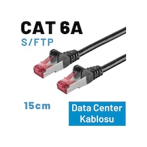 Irenis CAT 6A Kablo S/FTP Ethernet Data Center Patch Kablo 15 CM 6 Adet