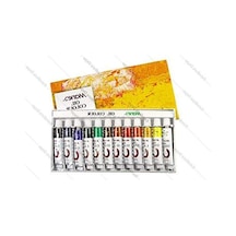 12 Renkli 12 Ml Yağlı Boya Seti 0,15 L