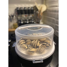 Plastart SA-201 Kek Pasta Saklama Kabı Beyaz