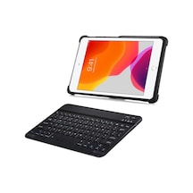 iPad Uyumlu 9.7 2016 2in1 Set Standlı Silikon Kılıf + Klavye -AL8107