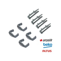 Arçelik Uyumlu Bulaşık Makinesi Ön Arka Sepet Ray Tutucu Pim 8'Li Set - 472514078