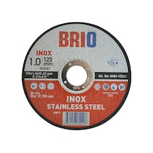 Brio Kesme Taşı 125x1 Inox 10'lu
