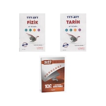 2027 Limit Tyt Ayt Fizik + Tarih El Kitabı + Anla Kazan Paragraf Deneme 3'lü Set