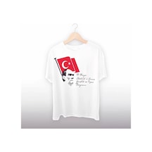 19 Mayıs 20/1 Baskılı T-shirt - Beyaz 001