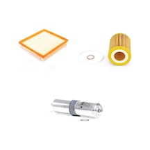 Bosch Filtre Bakım Seti Bmw 1 Serisi F20 F21 118 İ Benzinli 2011-2019 Hava + Yağ F. + Yakıt Filtre Bosch