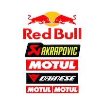 Motorsiklet Çok Amaclı Sticker Seti 18x17cm