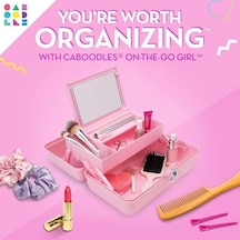 Caboodles Twilight Disco - On-the-go Costmetic Organizer Makyaj Ve Aksesuar Taşıma Çantası, Pembe Işıltılı