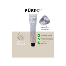 Puring Fruity Color Meyve Asitli Profesyonel Krem Saç Boyası 100ml - Gümüş Yoğunlaştırıcı Gri Mix Ton