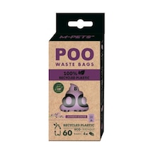 M-pets Poo %100 Recycled Dışkı Poşeti Lavanta Kokulu 4x15 Yaprak