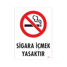 Sigara Içmek Yasaktır Uyarı Levhası 25X35 Kod:853 (125153835)