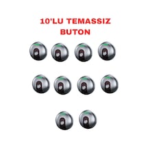 Sr-705 Temassız Kapı Açma Butonu Sıva Üstü Kızılötesi Sensörlü Çıkış Butonu 12-24v Dc 10 Adet