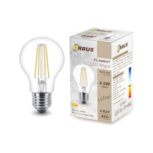 Orbus F60 4.8W E27 600LM Clear Ampul Sarı Işık