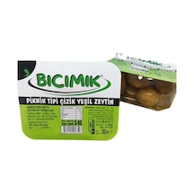 Bıcımık Çizik Yeşil Zeytin İşlem Görmüş Salamura 30 G Piknik X 40 Adet