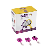 Lamiess Lms 363 Kare Yoyo Şeffaf Pembe 50'Li