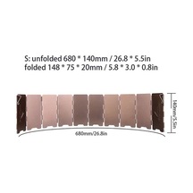 Pazly Katlanabilir Bronz Rüzgarlık - Hafif Alüminyum, Cebinizde Taşıyabileceğiniz Çok Renkli Modeller Çok Renkli