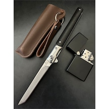 Kamp Outdoor M 390 Siyah Tanto Çelik Çakı Siyah