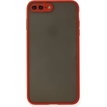 Apple iPhone Uyumlu 7 Plus - Kılıf Montreal Silikon - Kapak - Kırmızı