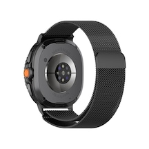 Novstrap Samsung Galaxy Watch 9 40mm 44mm İle Uyumlu Kordon Mıknatıslı Metal Çelik Hasır Kayış
