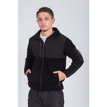 Softshell Erkek Garnili Polar Siyah