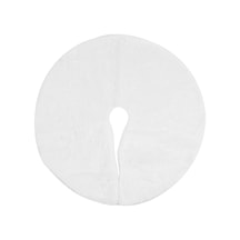 Mufunye Beyaz Kozalaklı Noel Ağacı Etkisi - Tüy Yumuşak 120cm - Konforlu Noel Dekorasyonu Beyaz