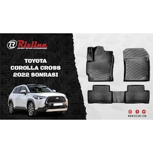 RİZLİNE Toyota Corolla Uyumlu CROSS 2022 SONRASI HAVUZLU PASPAS+KOKU HED