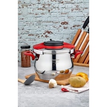 Cooker CKR2877 Klipso Kapak Düdüklü Tencere 6 Lt Gri