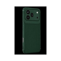 Huawei Honor 600 Pro Auto Focus Karbon Kapak - Koyu Yeşil İtdark57265