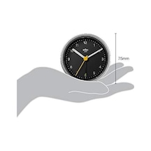 Klasik Analog Çalar Saat, Erteleme Fonksiyonlu Ve Işıklı, Sessiz Kuvars Saat Mekanizması, Siyah Ve Gümüş Renkte Crescendo Alarmı, Bc12sb Modeli 0240-beyaz-şekilli-48cm