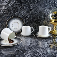 Diamond Double 6 Kişilik Kahve Fincan Takımı 130 Ml Çok Renkli