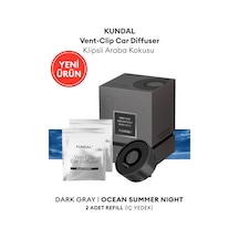 Klipsli Araba Kokusu Dark Gray Ocean Summer Night Kundal Vent-clip Car Diffuser Dark Gray