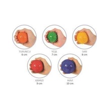 Topu Set,dikenli El Egzersiz Topu5 Li Spikiy Masaj