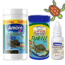 Amore Turtle Green Sticks 125 ML + Lotus 100 ML + Kaplumbağa Yemi + Vitamin