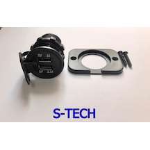 Usb Pano Tipi Giriş 5V 1A ve 5V2.1 Cıkış Kulaklı 30Mm