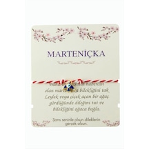 Papatya Marteniçka İp Bileklik Kırmızı