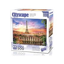 Ks Games 500 Parça Eyfel'de Gün Batımı Puzzle